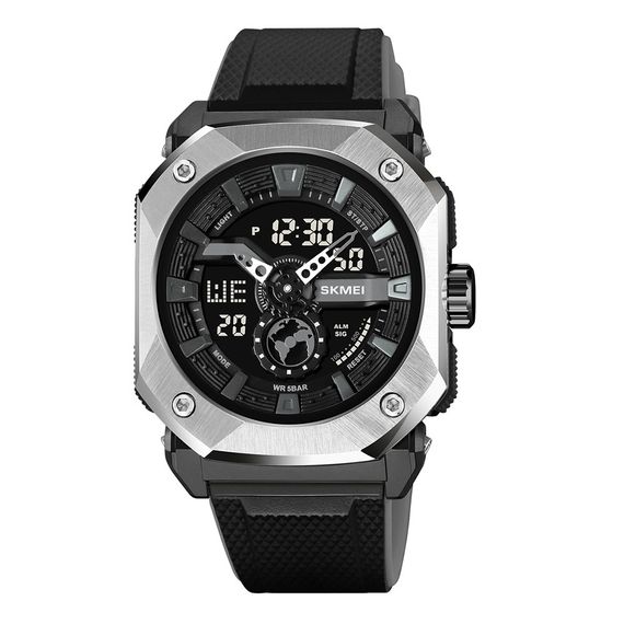 Годинник S2kmei 2272SIBK Silver-Black SALE