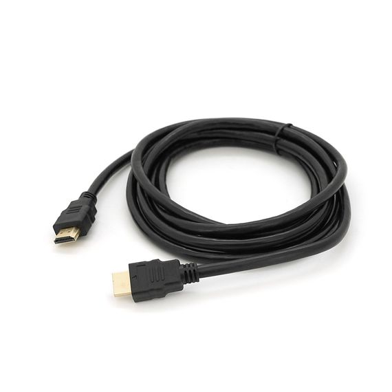 Кабель Merlion HDMI-HDMI HIGH SPEED 3.0m, v1.4, OD-7.5mm, круглый Black, Q125 | Зображення 1