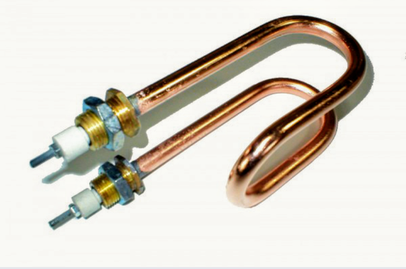 Тен мідний 2000w D 11 штуцер м 18 водяний, дистиляторний