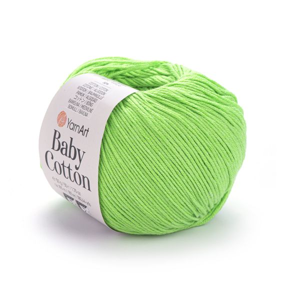 Пряжа YarnArt Baby Cotton No 438 (Ярнарт Бебі Коттон) 50 г / 165 м напівбавовна для дитячих речей та іграшок амігурумі