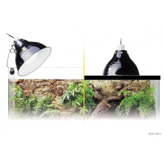 Плафон ExoTerra Glow Light для ламп обігріву в тераріум метал 14 см | Зображення 3