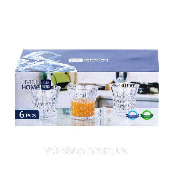 Набір склянок 6 штук по 255 мл прозорий HP4161 | Зображення 2