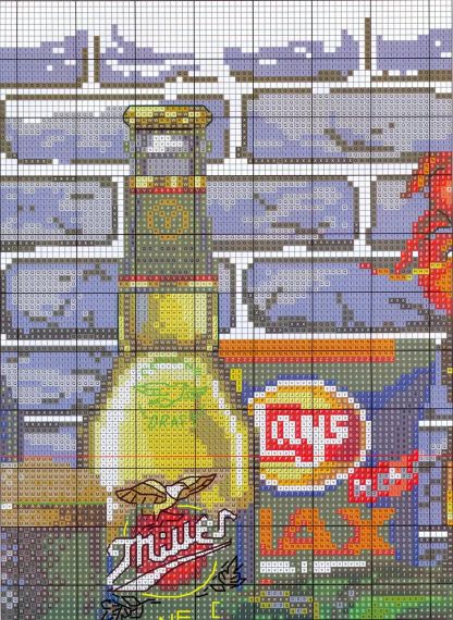 Набір для вишивання за нанесеною на канву схемою "Wine 2". AIDA 14CT printed, 77*36 см | Зображення 3