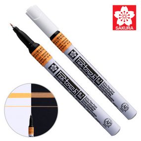 Маркер Sakura Pen-Touch Оранжевый, флуоресцентный, тонкий (EXTRA FINE) 0.7мм (084511322660) - Топ Продаж!