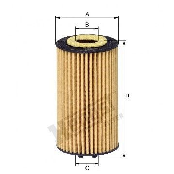 Фильтр масляный Opel Astra/Insignia 1.6 CDTI 14-, Hengst, E650H01 D444,