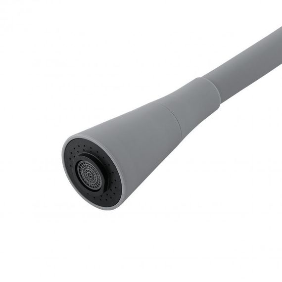 Змішувач для кухні Lidz Aria 015F31 (k35) з гнучким виливом LDARI015F31GGRP49567 Graphite/Grey | Зображення 6