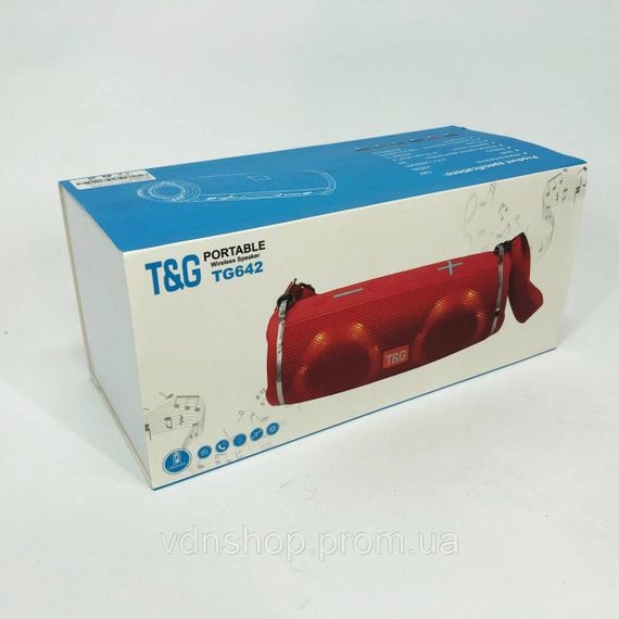 Колонка з підсвічуванням портативна TG642, Bluetooth стерео колонка з радіо музична акумулятор BS-48 | Зображення 8