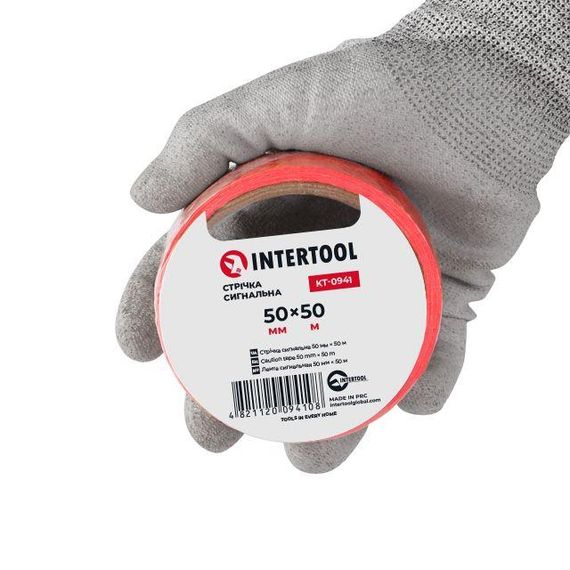 Стрічка сигнальна 50 мм*50 м INTERTOOL KT-09411 | Зображення 2