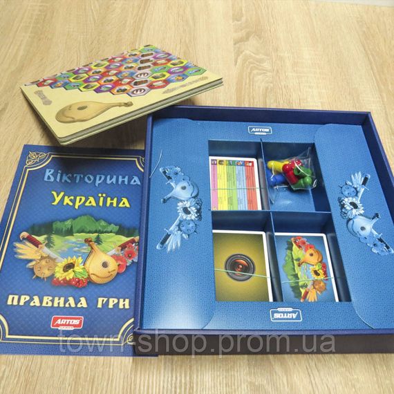 Настольная игра "Викторина Украина" 0994 развивающая игра | Зображення 2