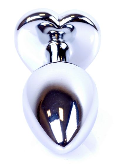 Анальная пробка Boss Series - Jewellery Silver Heart PLUG Black S, BS6400047 sexstyle | Зображення 3