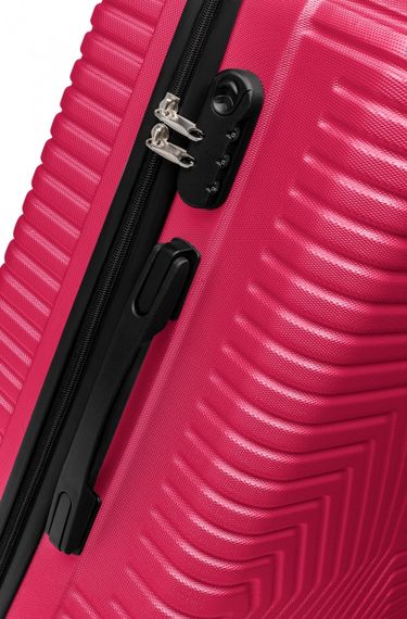 Велика пластикова валіза на колесах 115L GD Polo рожева | Зображення 3