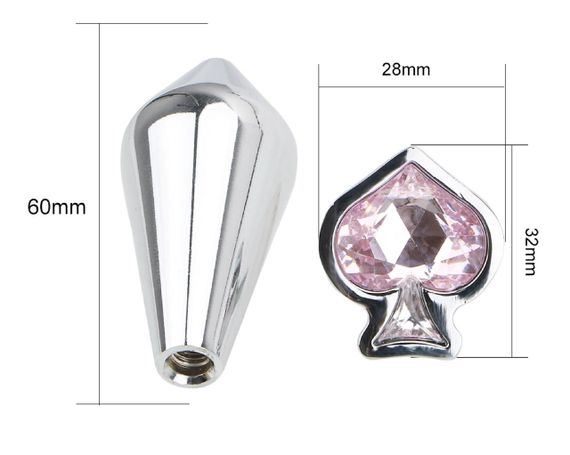 Анальна пробка з кристалом SKN-MS30 sexstyle | Зображення 3