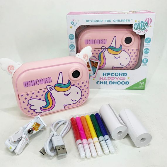 Дитяча цифрова камера з моментальним друком YT008 PINK | Зображення 4