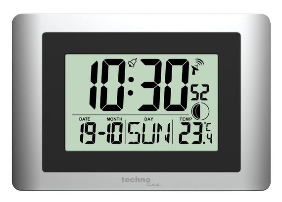 Годинник настінний Technoline WS8028 Silver/Black (WS8028) (DAS302459) | Зображення 1