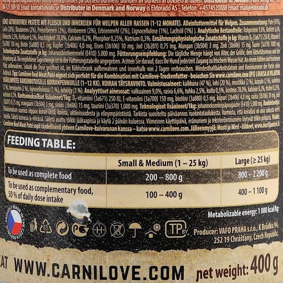 Корм вологий Carnilove Puppy k консерви для цуценят з лососем та індичкою 400 г | Зображення 4