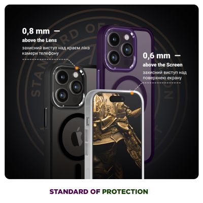 Чехол для мобильного телефона Armorstandart Unit MagCase Apple iPhone 17 Pro Matte Clear (ARM86291) | Зображення 3