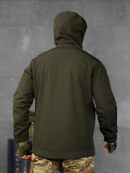 Демісезонна тактична куртка софтшел lion олива ВТ5051 | Зображення 2