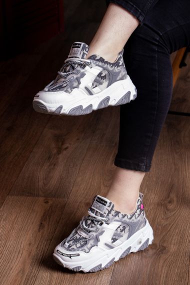 Кроссовки женские Fashion Rat 2468 37 размер 23 см Серый | Зображення 4
