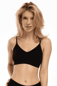 Бюстгальтер-топ с мягкой чашкой Julimex Bamboo Bralette Черный M