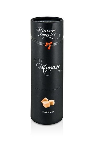 Масажна олія Plaisirs Secrets (59 мл) з афродизіаками, їстівна, подарункова упаковка, Карамель | Зображення 2