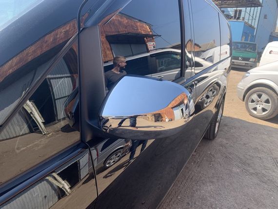 Накладки на дзеркала `Повне дзеркало` (2 шт., ABS) для Mercedes Vito / V W447 2014-2024 рр | Зображення 2