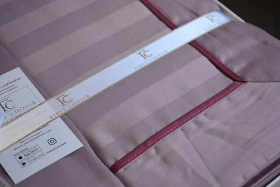 Комплект постільної білизни First Choice Deluxe Satin 200х220  New Trend Lavender | Зображення 4