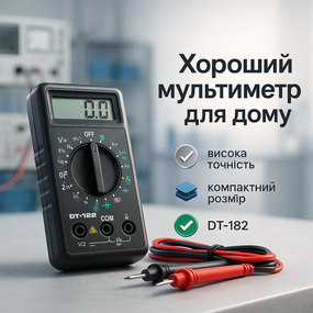 Мультиметр побутовий DT-182, Мультиметр для домашніх вимірювань з високою межею вимірювань DT-90