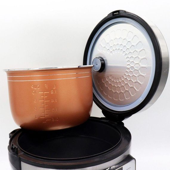 Мультиварка на 6 л, з антипригарним покриттям, 1800 Вт, Rainberg RB-6209 / Мультиварка-пароварка з 45 програмами | Зображення 3