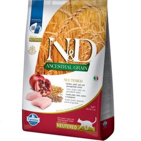 Сухий корм із куркою для стерилізованих котів Farmina N&D Neutered Chicken Adult, 5 кг