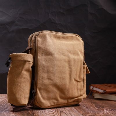 Сумка Vintage Текстильна сумка з чохлом для води Пісочна (22210) | Зображення 3