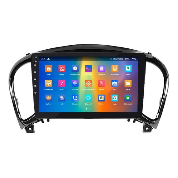 Штатная магнитола 9" Lesko для Nissan Juke I 2010-2014 4/64Gb CarPlay 4G Wi-Fi GPS Prime 8 ядер Ниссан | Зображення 1