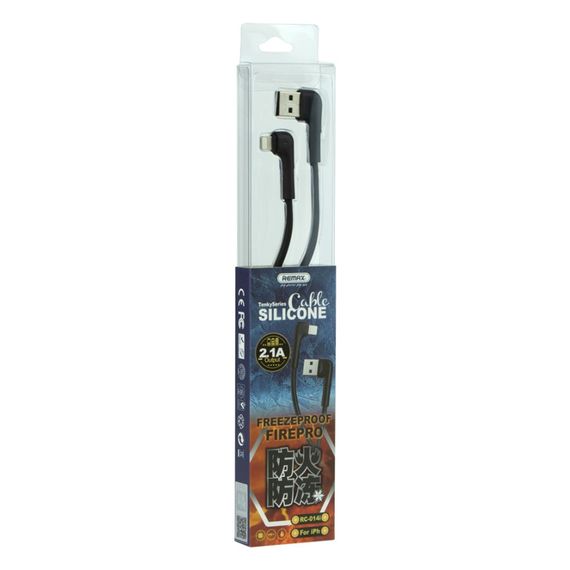 Кабель для зарядки телефона. USB Remax RC-014i Tenky Lightning | Зображення 1