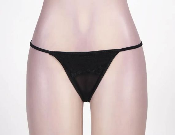 Чорний сексуальний мереживний пояс для панчіх Star Night з трусиками в комплекті sexstyle | Зображення 6