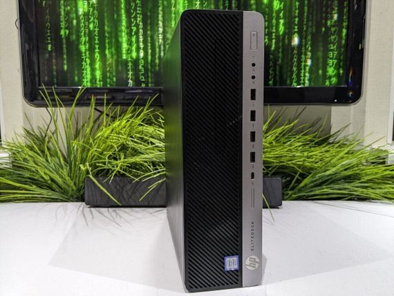 Комп'ютер HP EliteDesk 800 G4 SFF / Intel Core i3-8100 (4 ядра по 3.6 GHz) / 16 GB DDR4 / 240 GB SSD / Intel UHD Graphics 630 б/в | Зображення 1