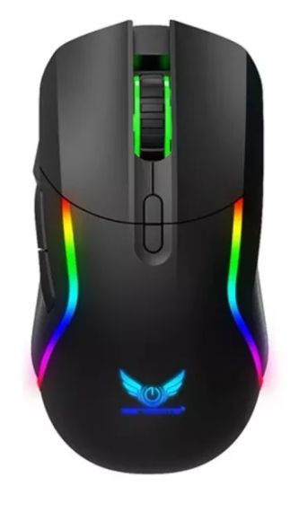 Беспроводная компьтерная мышка игровая Zerodate T28 Black | Зображення 1