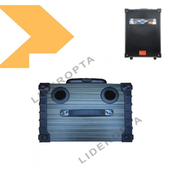 Портативна колонка з підтримкою Bluetooth 5.0 та двома мікрофонами BIG LT-912 Black (47253-912_4103) | Зображення 6