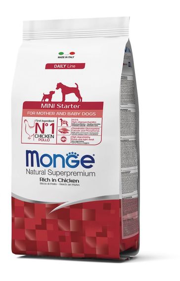 Корм Monge Mini Starter for mother and baby сухий для цуценят дрібних порід 1.5 кг