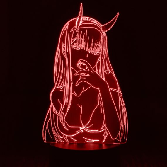 Акриловый светильник-ночник Зеро Ту 2 красный tty-n000346