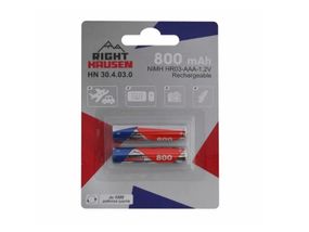 Элемент питания AAA RIGHT HAUSEN HR03 800mAh блистер 1х2 HN-304030 (24) (288)