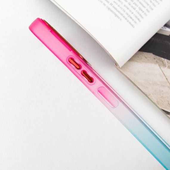 Чехол TPU+PC Fresh sip series для Xiaomi Redmi 12 Бирюзовый / Розовый | Зображення 3