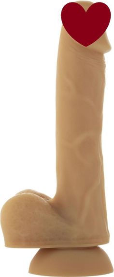 Гнучкий фалоімітатор на присосці ADDICTION — ANDREW 8″ Silicone Dong — Caramel, віброкуля в подаруно sexstyle