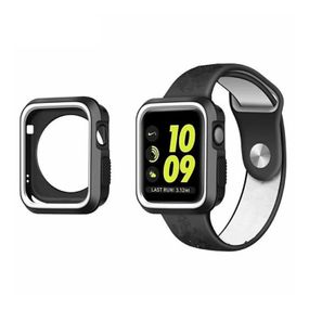 Силиконовый защитный корпус Primo для Apple Watch 38mm - Black / White