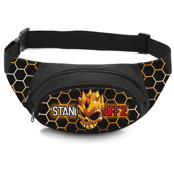 Сумка-бананка дитяча з принтом Standoff 2 поясна сумка для хлопчика (4630)