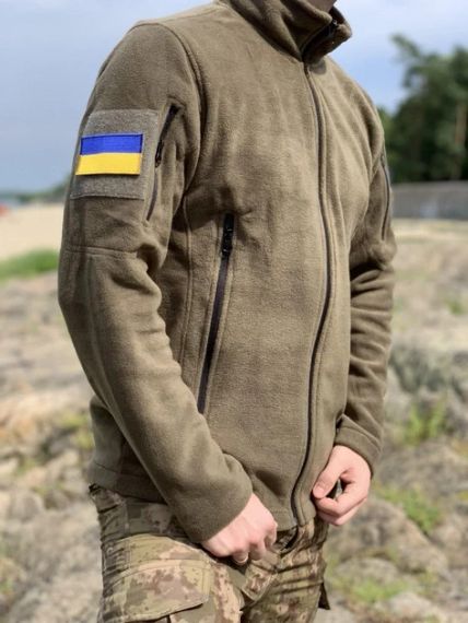 Тактичний светр олива S-XXXL , Тактична кофта Bikatex на флісі, Фліска для ВСУ   знижка | Зображення 1