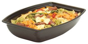 Салатниця прямокутна 27,3х37 см для викладки в вітрині Cambro, Черный, 4,7 л