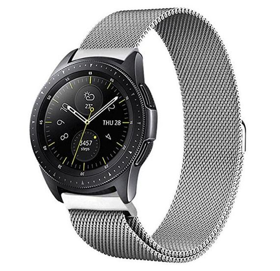 Міланський сітчастий ремінець для годинника Samsung Galaxy Watch 42 mm (SM-R810) - Silver