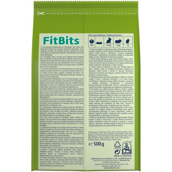 Ласощі для гризунів та морських свинок Vitakraft FitBits, 500 гр | Зображення 2