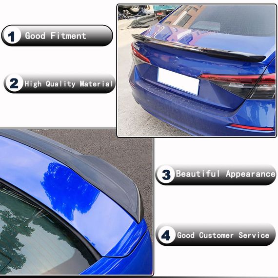 Спойлер (Карбон) для Honda Civic Sedan 2021- гг | Зображення 2