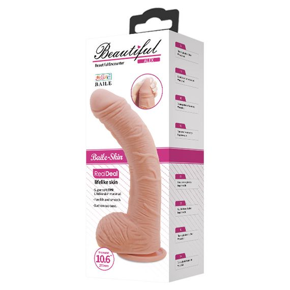 Фаллоимитатор с мошонкой BEAUTIFUL ALEX DILDO Sex Aura | Зображення 9