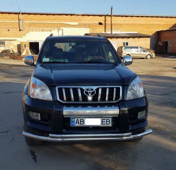 Передня дуга ST014 (нерж.) 60/42 мм для Toyota Land Cruiser Prado 120 | Зображення 1